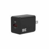 Blu Element Wall Charger Dual USB-C 20W PD and USB-A Black