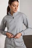MPG Tops - Women's 1/4 Zip Cropped Sweatshirt