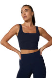 MPG Tanks - Women's Ribbed Crop Tank with Support