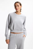MPG Tops - Women's Dreamweave Pleated Crew Neck Sweatshirt