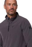 MPG Tops - Men's Rove Mixed Media Half-Zip Long Sleeve