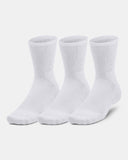 Under Armour Socks- Unisex 3-Pack Mid-Crew