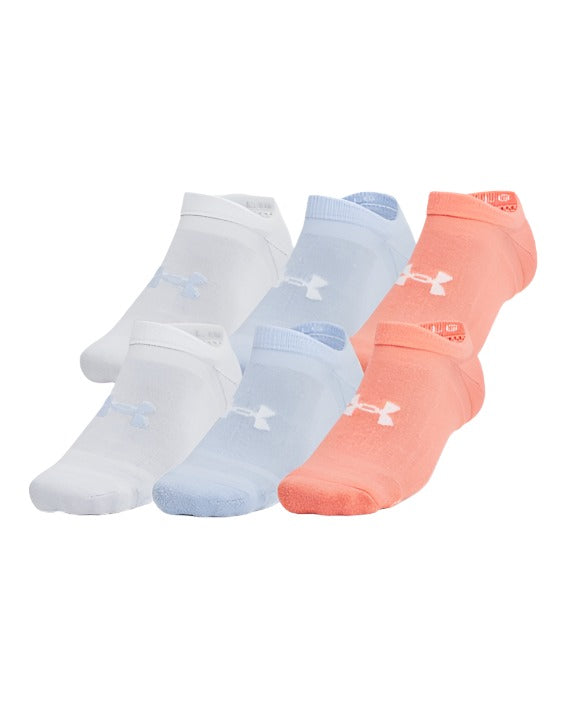 Under Armour Socks - Unisex Essential Cushion No Show 6-Pack