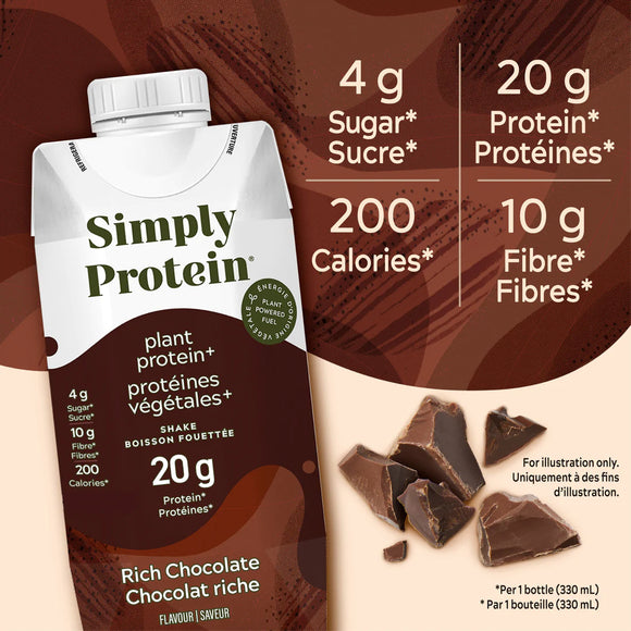 Simply Protein Rich Chocolate Plant Protein Shake