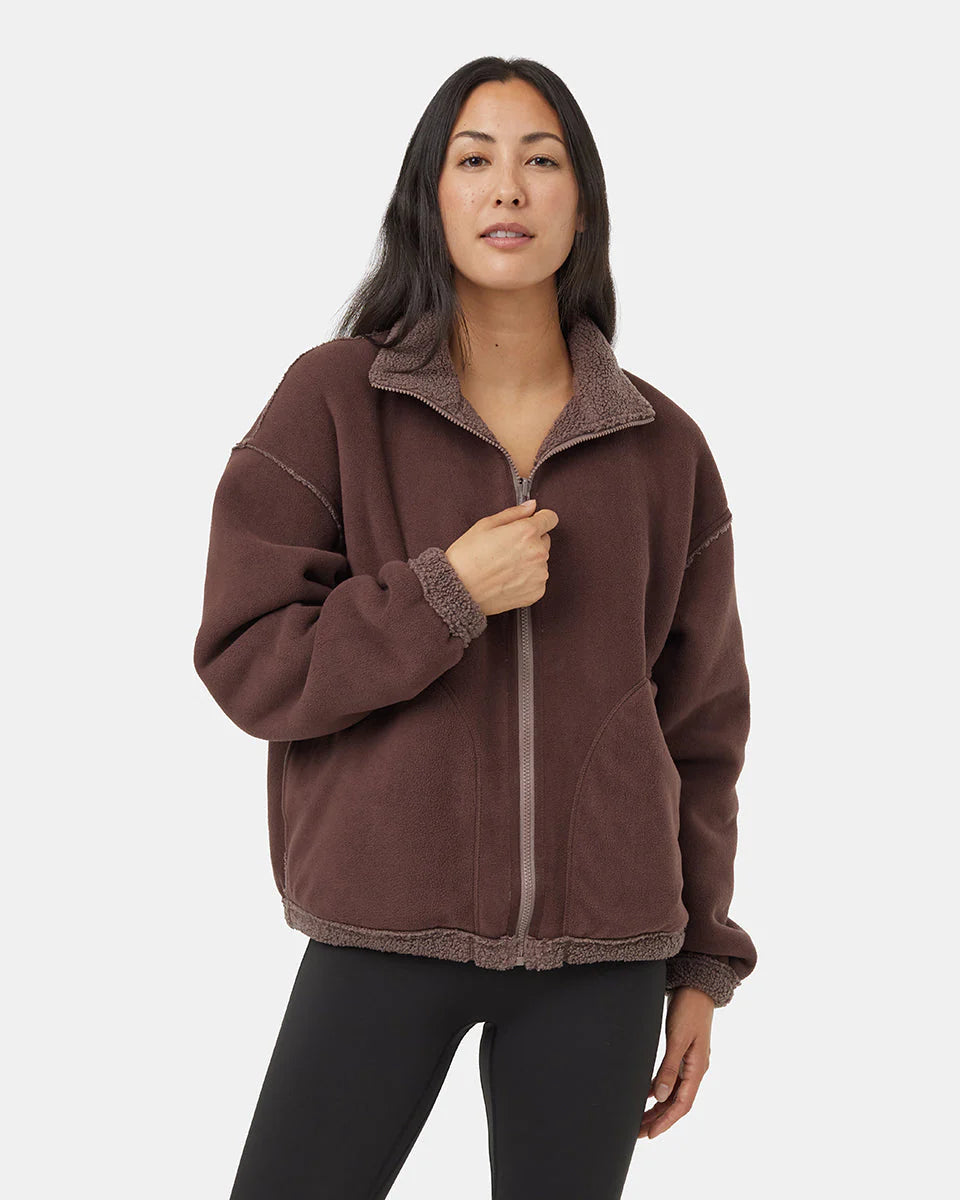 retro_tresure Tentree Fleece - Women's Recycled Boucle Reversible Full Zip