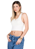 C'est Moi - Bamboo Crop Tank Top