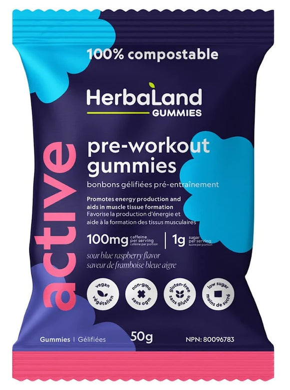 Herbaland Pre Workout Fitness Gummies