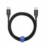 Audio - Blu Element Braided Charge/Sync USB-C to USB-C Cable 4ft Black