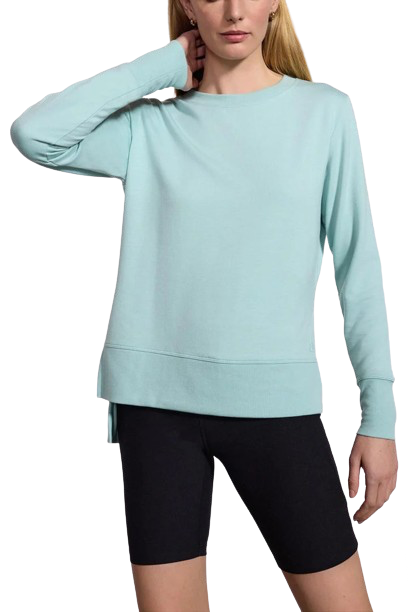 MPG Tops - Women's Serene Recycled Polyester TENCEL™ Modal Relaxed Side Slit Pullover