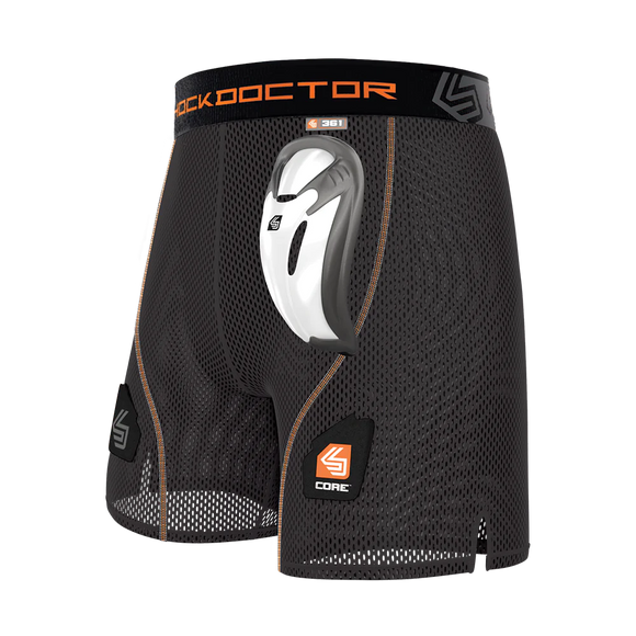 Shock Doctor Shorts - Core Loose Hockey Short w/BioFlex Cup Adult SD30040