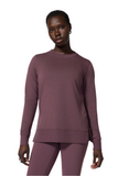 MPG Tops - Women's Serene Brushed Side Slit Relaxed Pullover