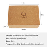 TriMax Sports Cork Yoga Block