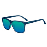 Knockaround Sunglasses - Fast Lanes Sport Rubberized Navy / Mint Polarized
