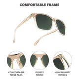 Knockaround Sunglasses - Fast Lanes Sandbar Aviator Green Polarized