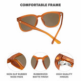 Knockaround Sunglasses - Paso Robles Sport Rubberized Rio Amber Polarized