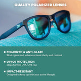 Knockaround Sunglasses - Premiums Sport Rubberized Navy/Mint Polarized