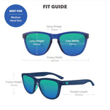 Knockaround Sunglasses - Premiums Sport Rubberized Navy/Mint Polarized