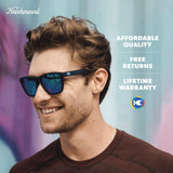 Knockaround Sunglasses - Premiums Sport Rubberized Navy/Mint Polarized