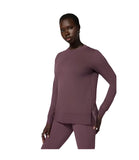 MPG Tops - Women's Serene Brushed Side Slit Relaxed Pullover