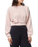 MPG Tops - Women's Dreamweave Pleated Crew Neck Sweatshirt