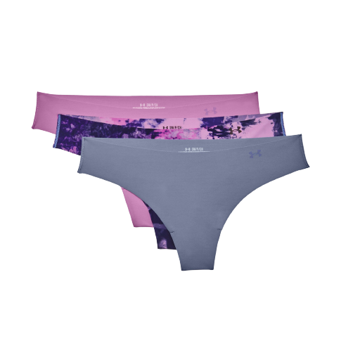 Under Armour 253540 Womens Pure Stretch Thong Underwear 3-Pack