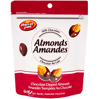 Dan D Pak Almonds - Chocolate Dipped