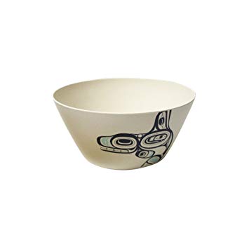 Native Northwest Small Bamboo Bowl Whale