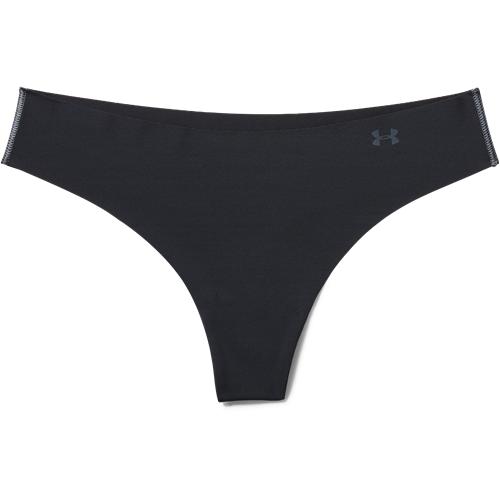 Buy UNDER ARMOUR Women Pack Of 3 Black Pure Stretch Solid Thongs