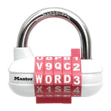 Master Lock Set Your Own Word Combination Padlock 1534D