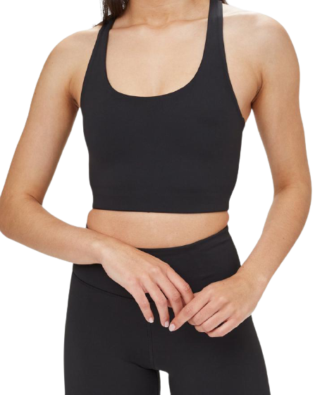 Sporty Sports Bra Tank Top Full Support U Back Wireless Scoop Neck  Breathable Longline Cropped Solid Eyelet Cutout Plus Size : :  Clothing, Shoes & Accessories