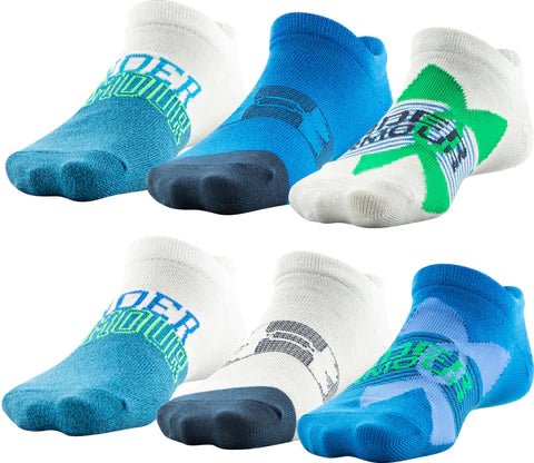 Under Armour Socks - Youth Essential Lite No Show 6 pack