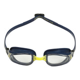 AquaSphere Fastlane Swim Goggles - Navy Yellow Clear Lens