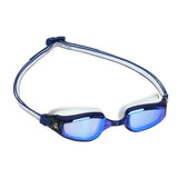 AquaSphere Fastlane Swim Goggles - Blue Titanium Mirrored Lens